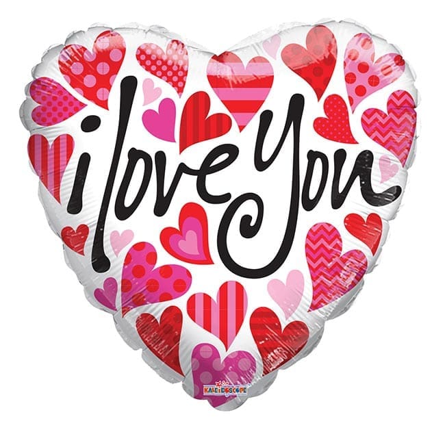 15205-18.Jpg 18 Inch Many Hearts On White - Image 1