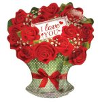 18 Inch Ily Red Roses Branch