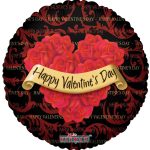 18 Inch HVD Roses Wreath Black