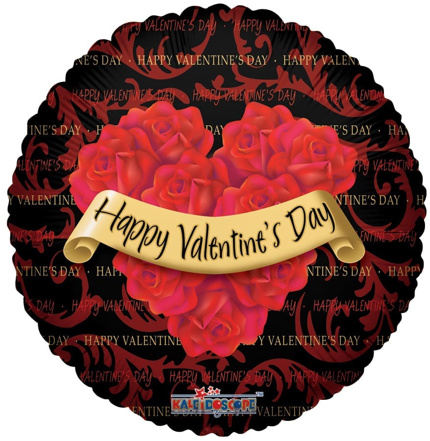 81128-18-1.Jpg 18 Inch Hvd Roses Wreath Black - Image 1