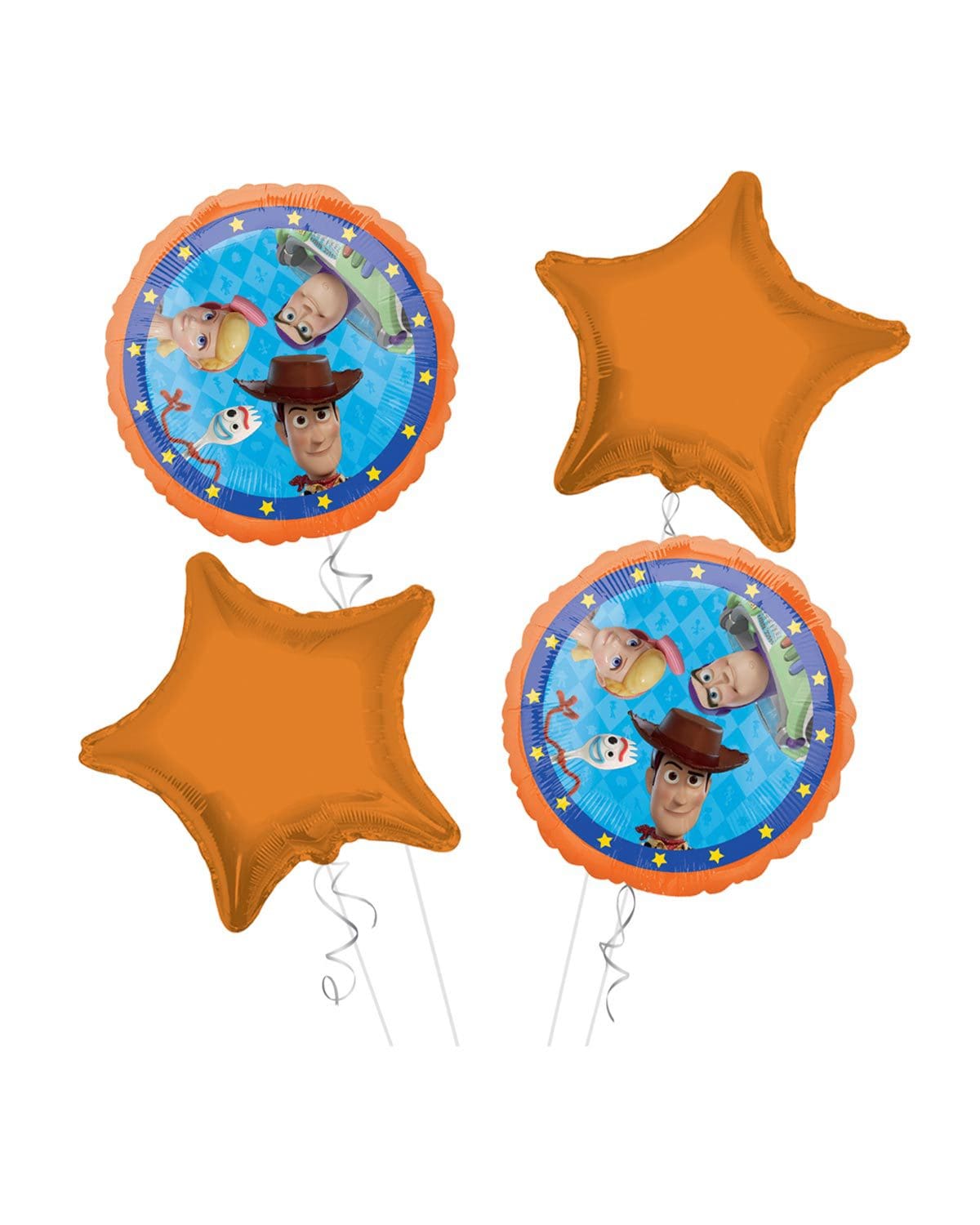 B043-G4-S1-1.Jpg Toy Story Happy Birthday Balloon Bouquet 4Pc – Viva Party