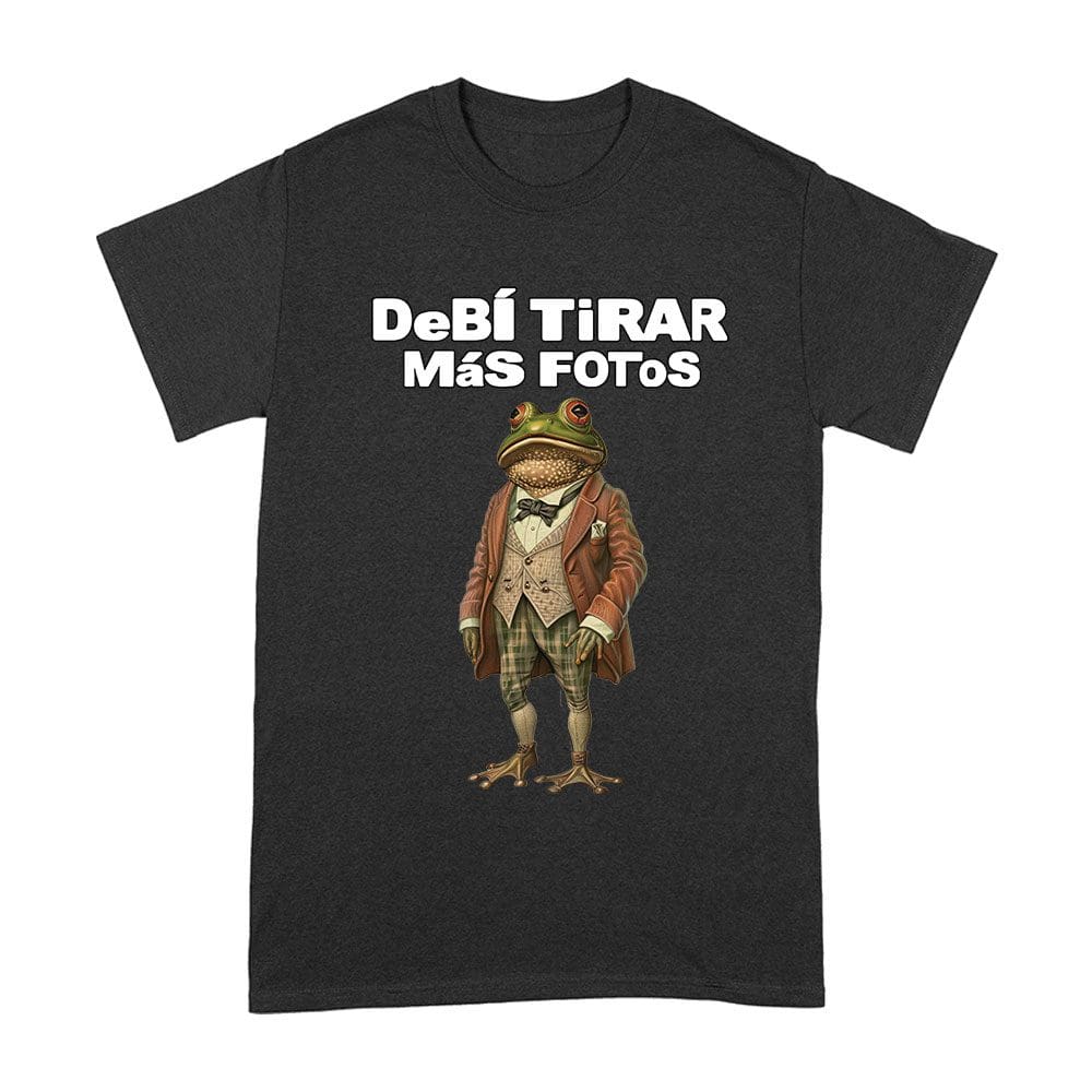 Bad-10_A-Black.jpg Bad Bunny Inspired Debi Tira M?S Fotos Frog With Frog Graphic T-Shirt, Unique Design, Comfortable Cotton Tee, Fun Style For Music And Frog Fans Unisex Adult – Viva Party