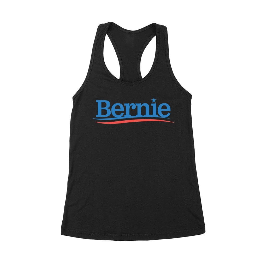 Ber-03_Wrtt-Black.jpg Bernie Political T-Shirt - Bold Activism &Amp;Amp; Revolution Tee For Progressive Thinkers Women'S Racerback Tank Top – Viva Party
