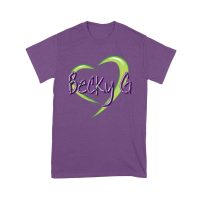 Becky-G in Heart Design T-Shirt