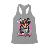 Becky-G Warrior T-Shirt ? Dark Metal Fantasy Style with Savage Edge Women's Racerback Tank Top