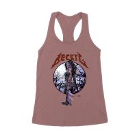 Becky-G Gothic Rose Warrior T-Shirt ? Fierce Beauty Meets Dark Romance Women's Racerback Tank Top