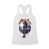 Becky-G Gothic Rose Warrior T-Shirt ? Fierce Beauty Meets Dark Romance Women's Racerback Tank Top