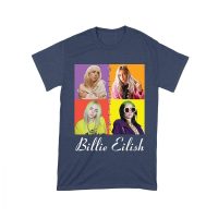 Color Pop Billie Eilish Portrait T-Shirt for Artistic Music Fans Unisex Toddler