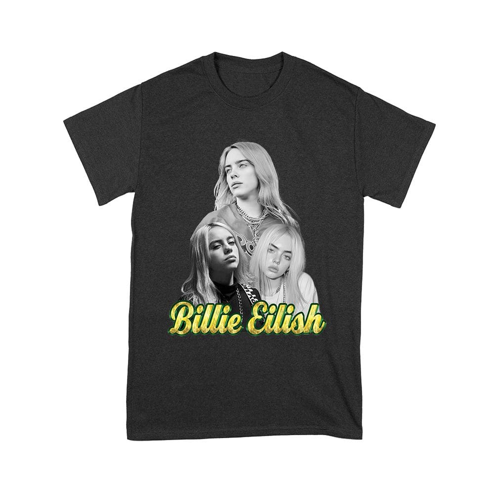 Ble-04_Y-Black.jpg Billie Eilish Black-And-White Emotional Portrait T-Shirt For True Fans Unisex Youth – Viva Party