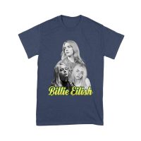 Billie Eilish Black-and-White Emotional Portrait T-Shirt for True Fans Unisex Youth