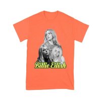 Billie Eilish Black-and-White Emotional Portrait T-Shirt for True Fans Unisex Youth
