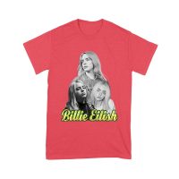 Billie Eilish Black-and-White Emotional Portrait T-Shirt for True Fans Unisex Youth
