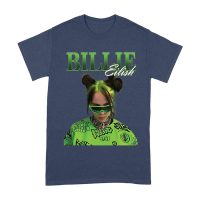 Neon Green Billie Eilish Face Design T-Shirt with Signature Look Unisex Adult