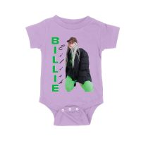 Bold Billie Eilish Vertical Text Pose T-Shirt for Stylish Fans Unisex Baby Jersey