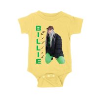 Bold Billie Eilish Vertical Text Pose T-Shirt for Stylish Fans Unisex Baby Jersey