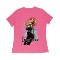 Electric Power Beyonce Graphic T-Shirt with Lightning and Bold Presence Women Relaxed