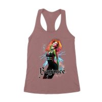 Electric Power Beyonce Graphic T-Shirt with Lightning and Bold Presence Women's Racerback Tank Top
