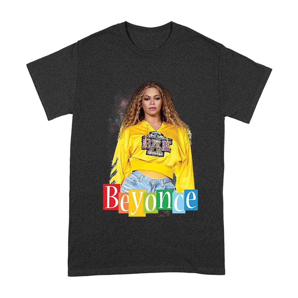 Bon-02_A-Black.jpg Yellow Sweatshirt Style Beyonce T-Shirt With Confident Stage Look Unisex Adult – Viva Party