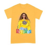 Yellow Sweatshirt Style Beyonce T-Shirt with Confident Stage Look Unisex Adult