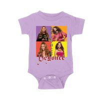 Color Block Beyonce Portrait T-Shirt with Artistic Text Design Unisex Baby Jersey