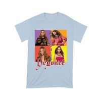 Color Block Beyonce Portrait T-Shirt with Artistic Text Design Unisex Toddler