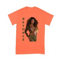 Golden Glam Beyonce Graphic T-Shirt with Vertical Bold Lettering Unisex Youth