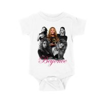 Black and White Beyonce Portrait T-Shirt with Touch of Color Contrast Unisex Baby Jersey