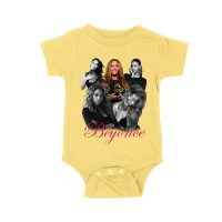 Black and White Beyonce Portrait T-Shirt with Touch of Color Contrast Unisex Baby Jersey
