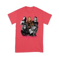 Black and White Beyonce Portrait T-Shirt with Touch of Color Contrast Unisex Youth
