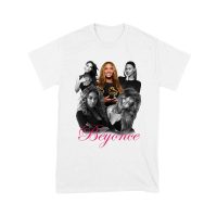 Black and White Beyonce Portrait T-Shirt with Touch of Color Contrast Unisex Youth