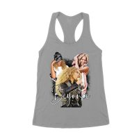 Beyonce Candid Moments Graphic Tee with Happy Expressions and Singing Style Women's Racerback Tank Top