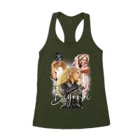 Beyonce Candid Moments Graphic Tee with Happy Expressions and Singing Style Women's Racerback Tank Top