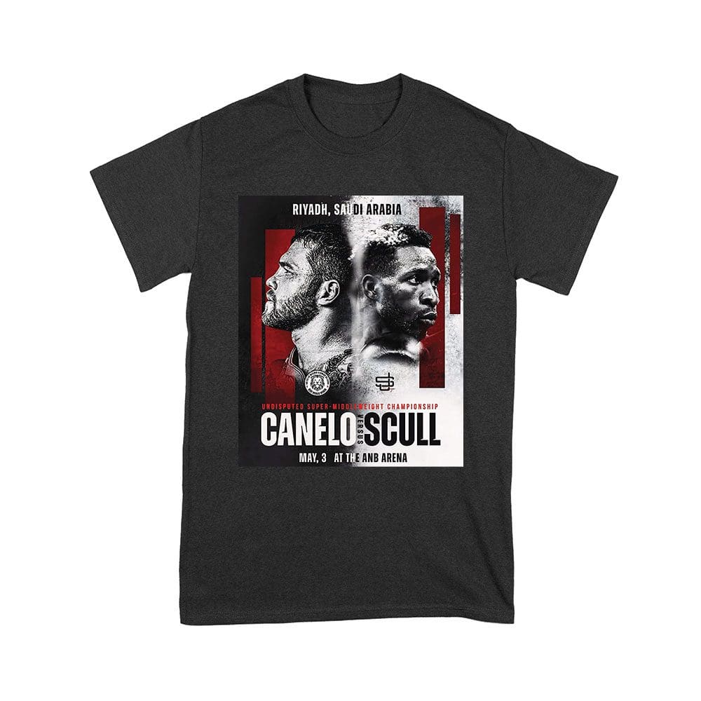 Can-14_Y-Black.jpg Undisputed Super-Middleweight Championship - Canelo Vs Scull Boxing Match Fan T-Shirt Unisex Youth – Viva Party