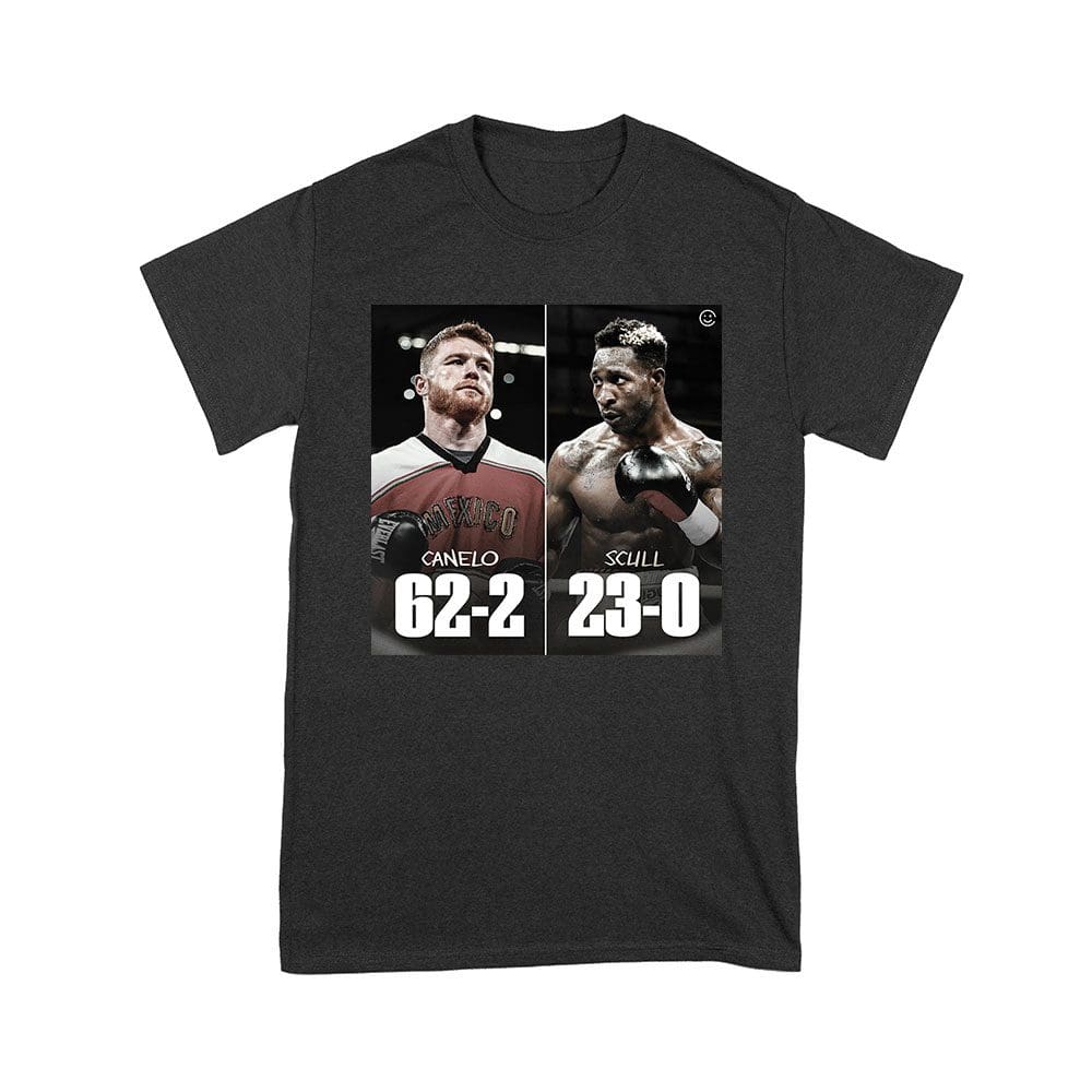 Can-15_Y-Black.jpg Canelo 62-2 Vs Scull 23-0 Face-Off T-Shirt - Fight Records Boxing Hype Fan Apparel Unisex Youth – Viva Party
