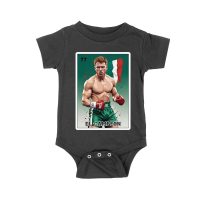 Canelo Alvarez Loteria T-Shirt - Cartoon Style with Mexican Flag Background Unisex Baby Jersey – Viva Party