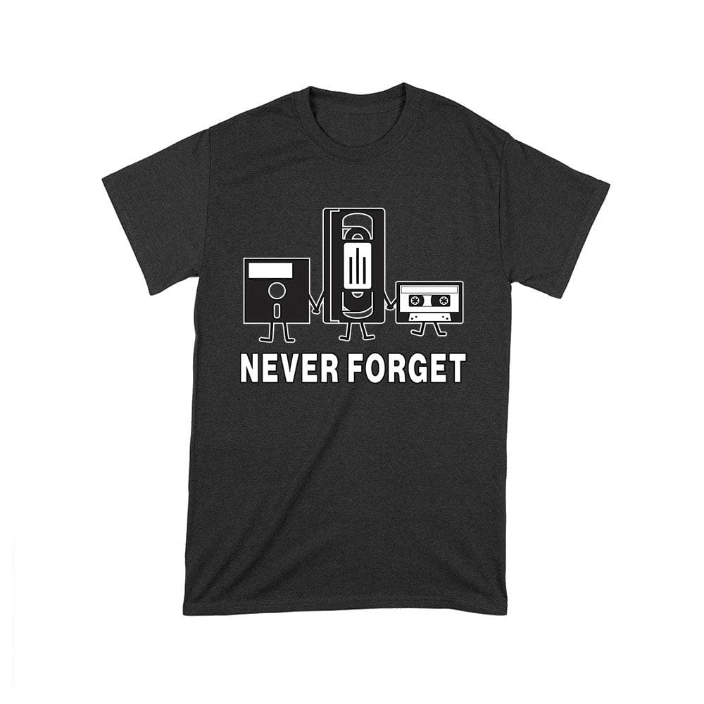 Cart-02_T-Black.jpg Never Forget Old Cassette, Floppy, And Deck Disk T-Shirt ? Retro Nostalgia Tee For Classic Tech And Vintage Vibe Lovers Unisex Toddler – Viva Party