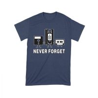 Never Forget Old Cassette, Floppy, and Deck Disk T-Shirt ? Retro Nostalgia Tee for Classic Tech and Vintage Vibe Lovers Unisex Toddler