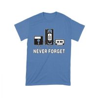 Never Forget Old Cassette, Floppy, and Deck Disk T-Shirt ? Retro Nostalgia Tee for Classic Tech and Vintage Vibe Lovers Unisex Toddler