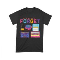Never Forget - Camera Reel - Gramophone - Floppy Cassette - and Cassette Piece T-Shirt - Retro Nostalgia Tee for Vintage Tech Lovers Unisex Toddler – Viva Party