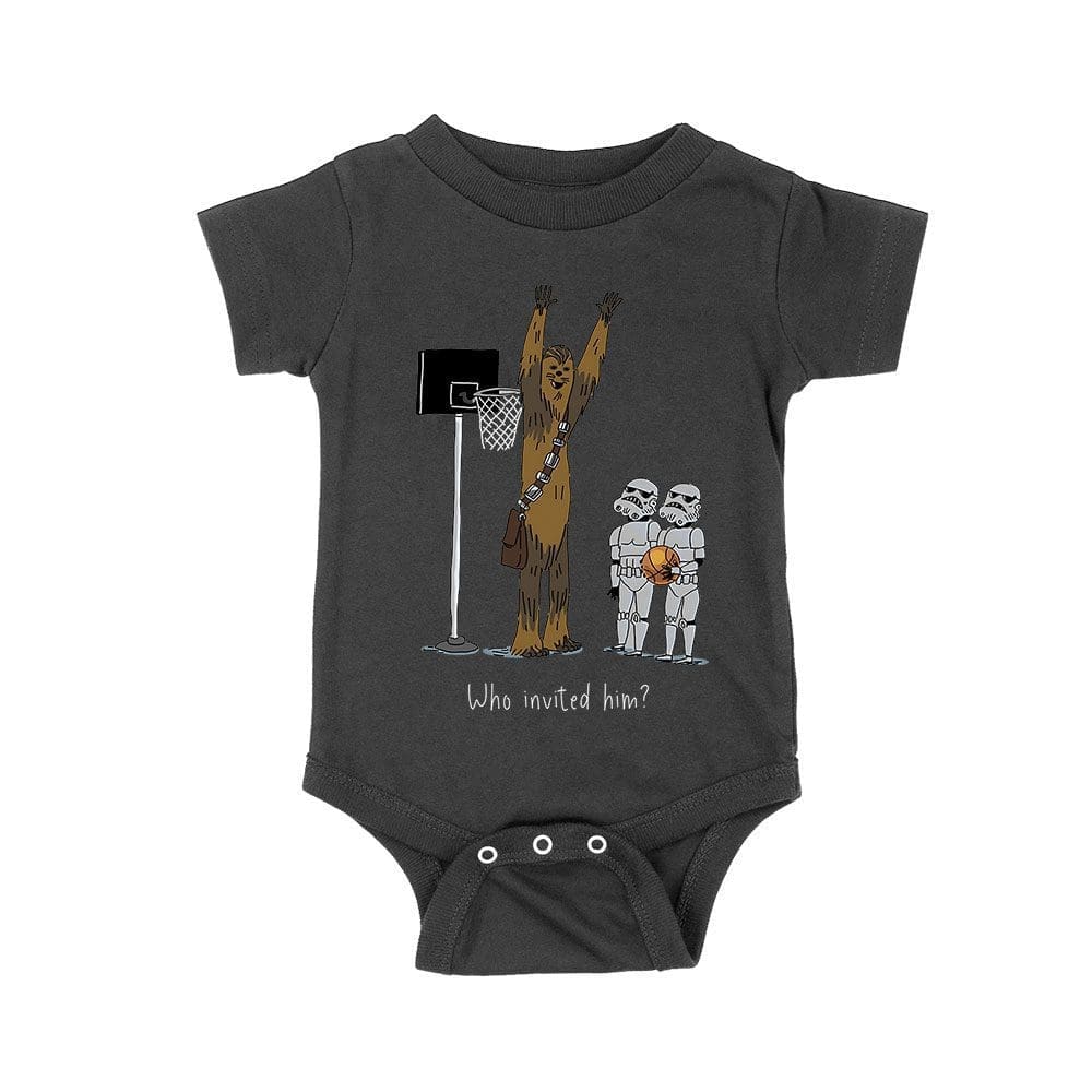 Cart-07_Rs-Black.jpg Who Invited Him? Funny Basketball Graphic T-Shirt For Sports Fans Unisex Baby Jersey – Viva Party