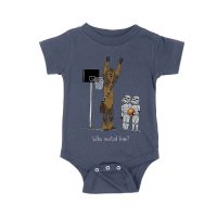 Who Invited Him? Funny Basketball Graphic T-Shirt for Sports Fans Unisex Baby Jersey