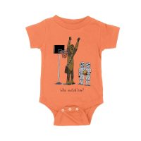 Who Invited Him? Funny Basketball Graphic T-Shirt for Sports Fans Unisex Baby Jersey