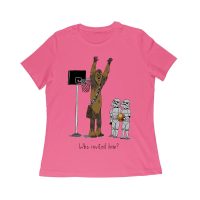 Who Invited Him? Funny Basketball Graphic T-Shirt for Sports Fans Women Relaxed