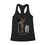 Who Invited Him? Funny Basketball Graphic T-Shirt for Sports Fans Women's Racerback Tank Top – Viva Party