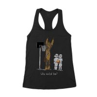 Who Invited Him? Funny Basketball Graphic T-Shirt for Sports Fans Women's Racerback Tank Top – Viva Party