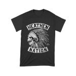 Heathen Nation Red Indian Skull Graphic T-Shirt Established 2001 Unisex Toddler – Viva Party