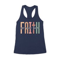 Faith Over Fear Inspirational Graphic T-Shirt for Empowerment Women's Racerback Tank Top