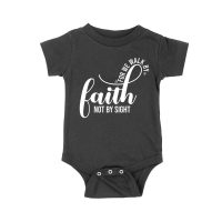 For We Walk by Faith Not Sight Inspirational Graphic T-Shirt for Empowerment and Hope Unisex Baby Jersey – Viva Party
