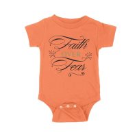 Faith Over Fear Inspirational T-Shirt for Strength, Courage, and Belief Unisex Baby Jersey