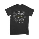 Faith Over Fear Inspirational T-Shirt for Strength, Courage, and Belief Unisex Youth – Viva Party